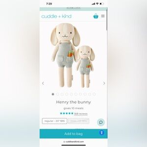 Cuddle + Kind Henry the Bunny